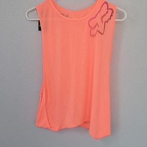 Fox, medium, sleeveless tank top, hot pink